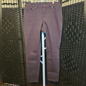 Chaps Women's Dark Brown Ankle Length Jeans